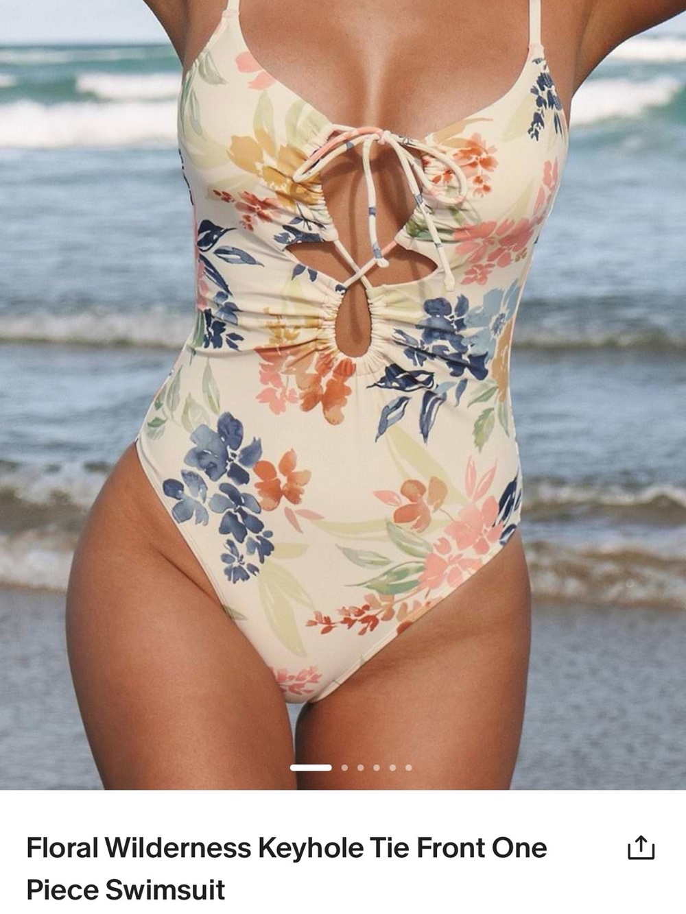 CUPSHE like new size large one piece swimsuit.